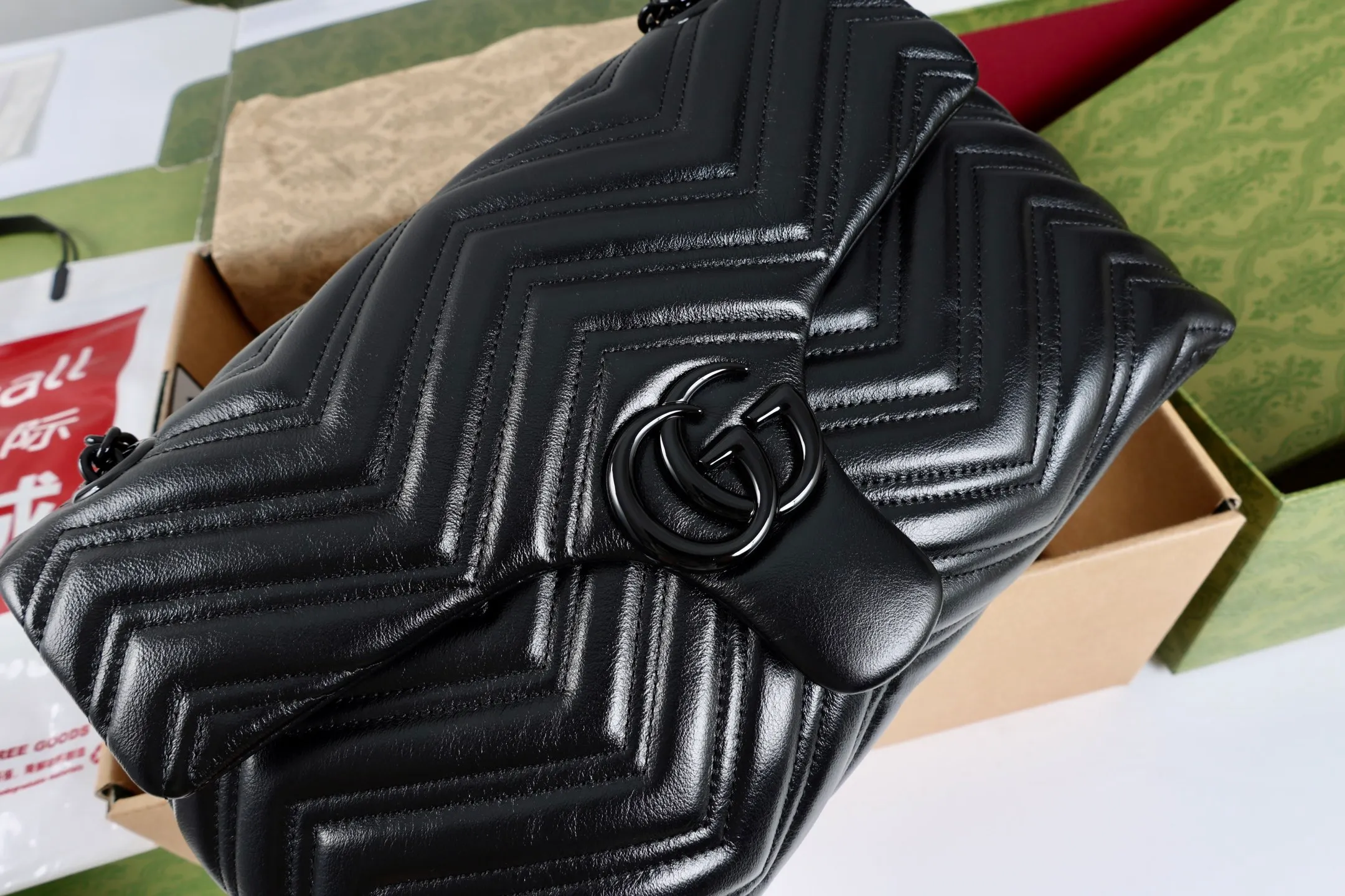 All Categories Official Website "Brand Women's Bags" Women's Bags 💙 GUCCI GUCCI 2026 New Classic GG Pattern Crossbody Bag
