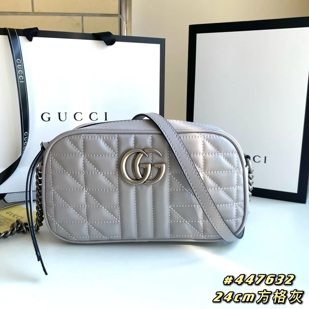 All categories Official website "Brand Women's Bags" Women's Bags 💙 GUCCI 2022 official new Gucci crossbody bag wholesale Original order quality 58001900 Size: 24-13-7Cm