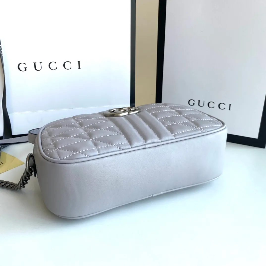 All categories Official website "Brand Women's Bags" Women's Bags 💙 GUCCI 2022 official new Gucci crossbody bag wholesale Original order quality 58001900 Size: 24-13-7Cm