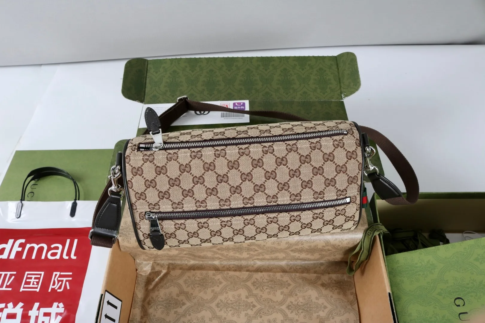 All Categories Official Website "Brand Women's Bags" Women's Bags 💙 GUCCI GUCCI 2026 New Classic GG Pattern Crossbody Bag