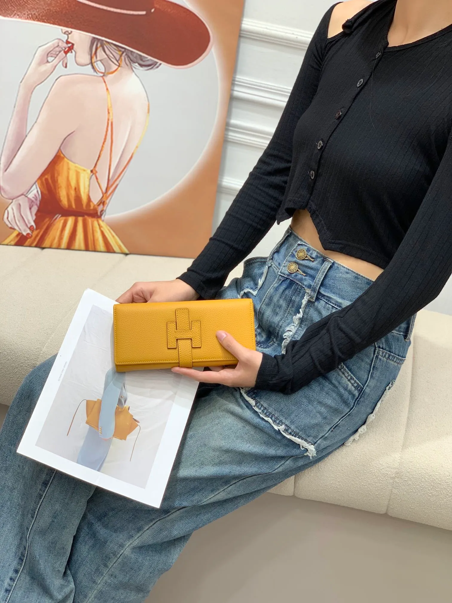 All Categories Hermès Wallet (Hermès) Hermès 514-2 Leather Buckle