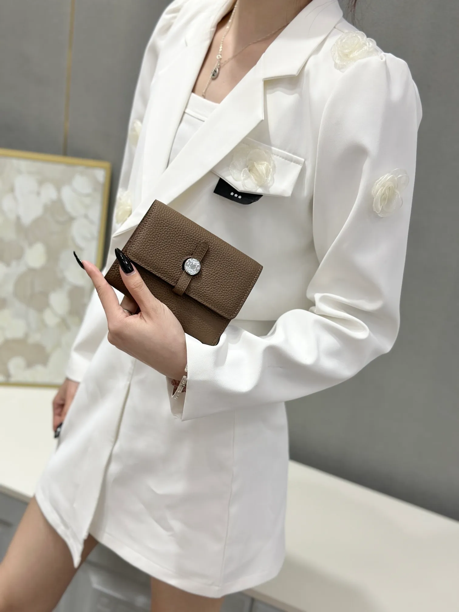 All Categories Hermès Wallet (Hermès) Hermès H230 Silver Buckle