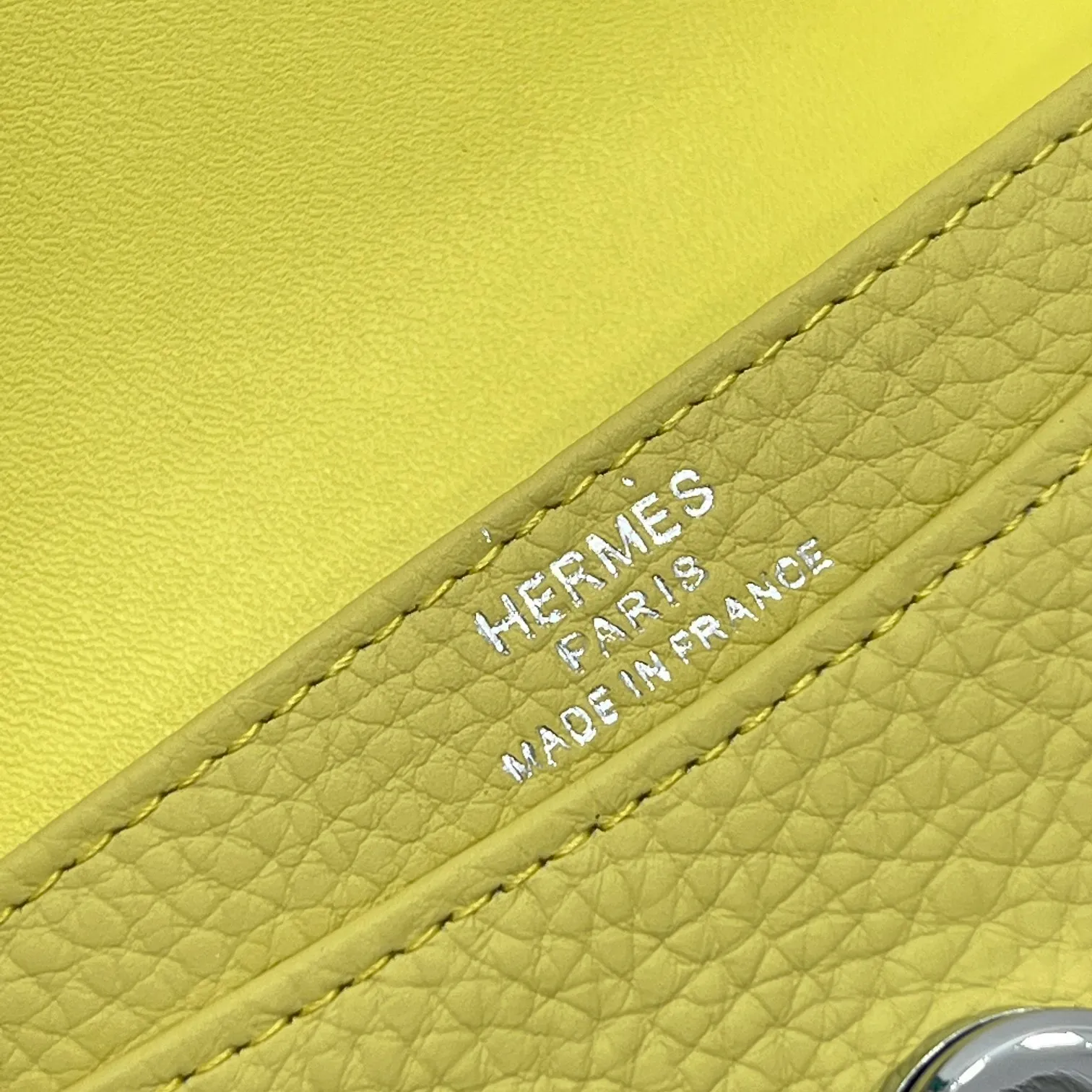 All categories Hermès wallet (Hermès) Hermès 5121 pebbled silver buckle