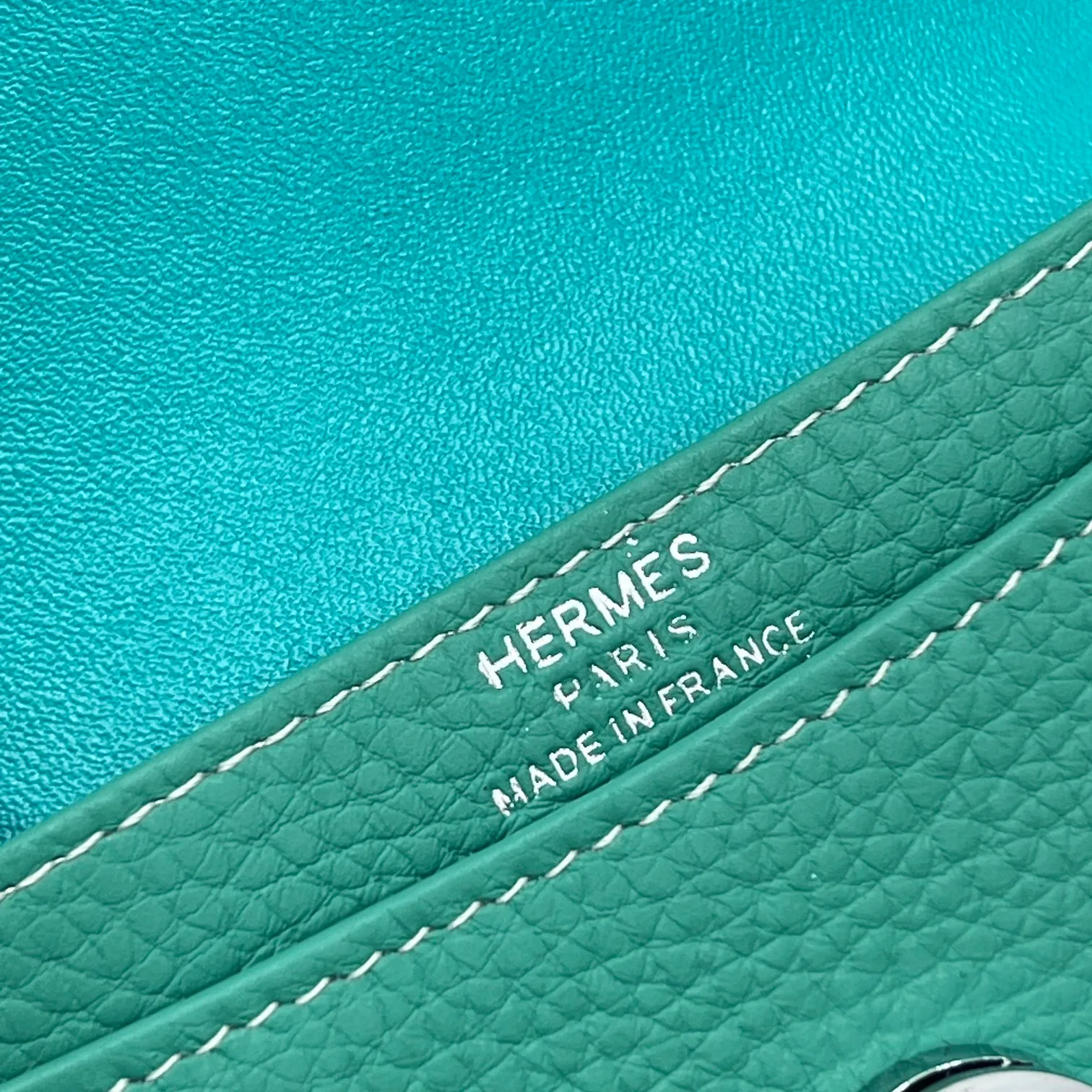 All categories Hermès wallet (Hermès) Hermès 5121 pebbled silver buckle