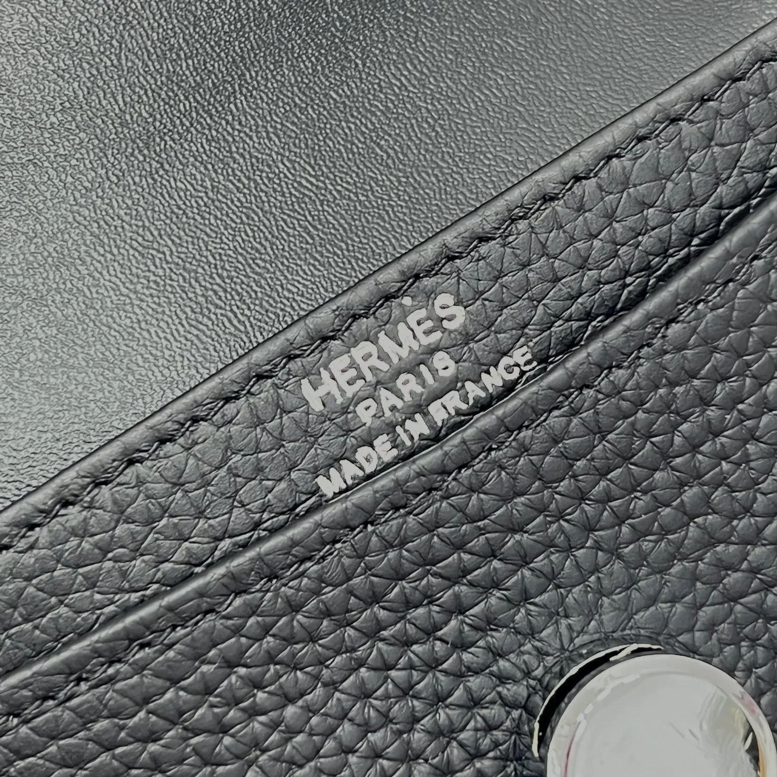 All categories Hermès wallet (Hermès) Hermès 5121 pebbled silver buckle