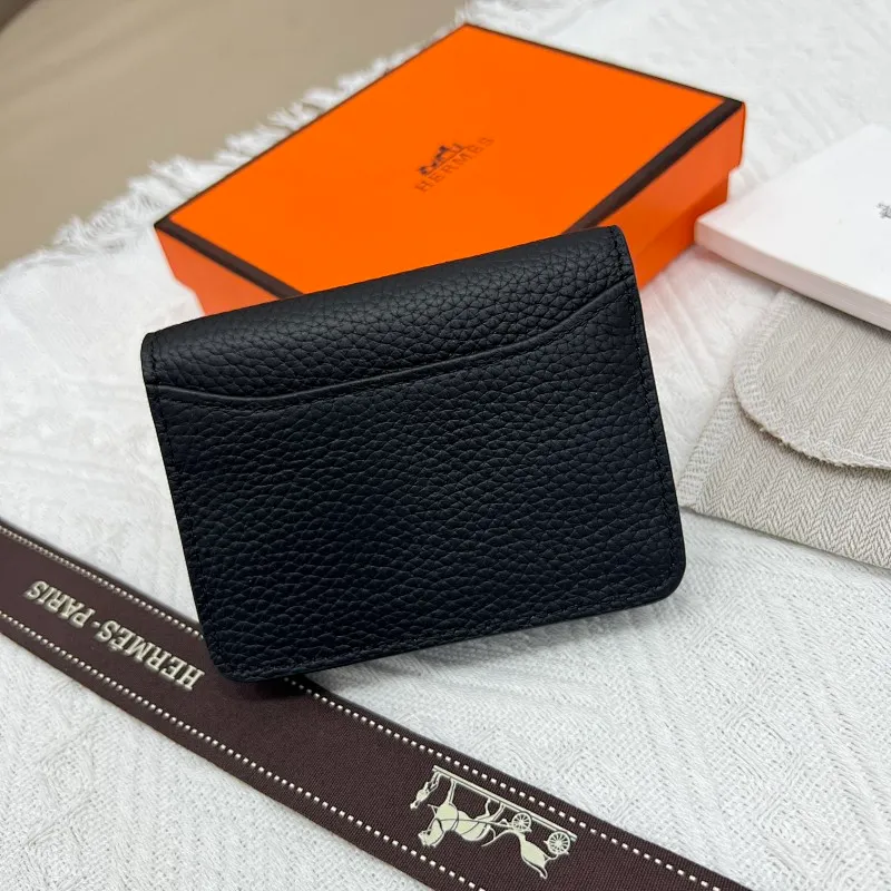 All categories Hermès wallet (Hermès) Hermès 5121 pebbled silver buckle