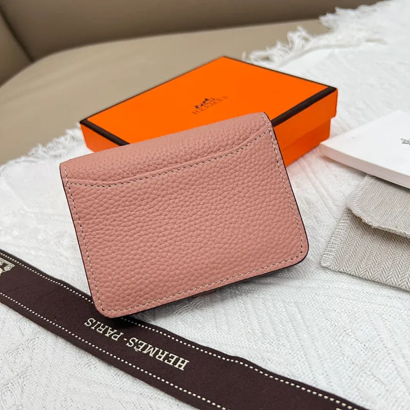All categories Hermès wallet (Hermès) Hermès 5121 pebbled silver buckle
