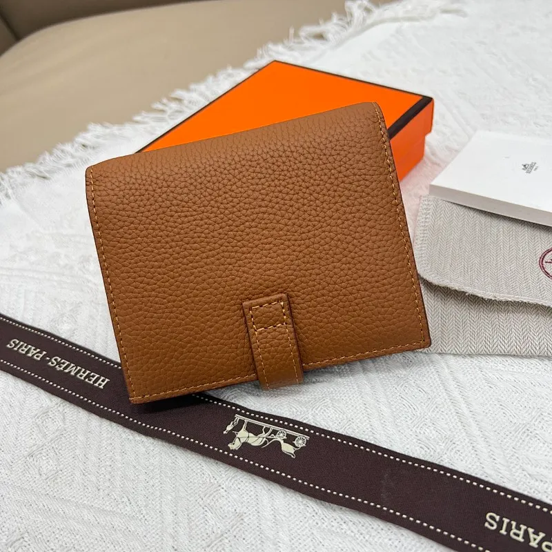 All categories Hermès wallet (Hermès) Hermès 5120 pebbled silver buckle