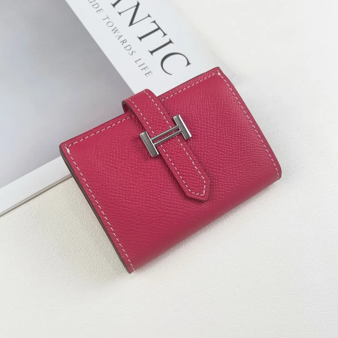 All Categories Hermès Wallet (Hermès) Hermès Palm Print Silver Buckle