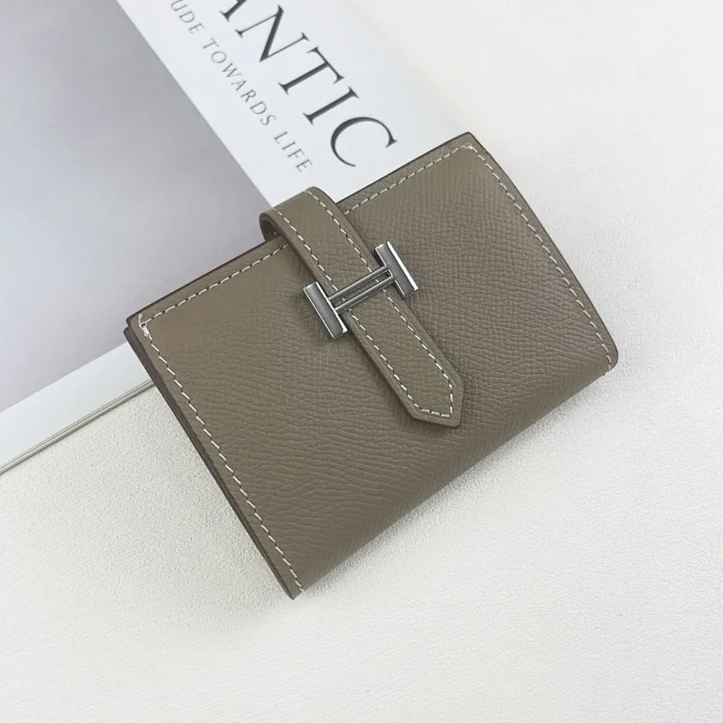 All Categories Hermès Wallet (Hermès) Hermès Palm Print Silver Buckle