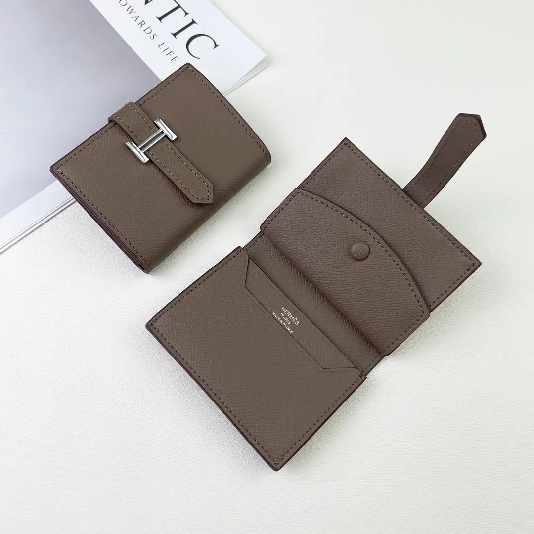 All Categories Hermès Wallet (Hermès) Hermès Palm Print Silver Buckle