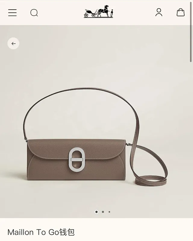 All categories Hermès wallet (Hermès) Hermès 961 silver buckle