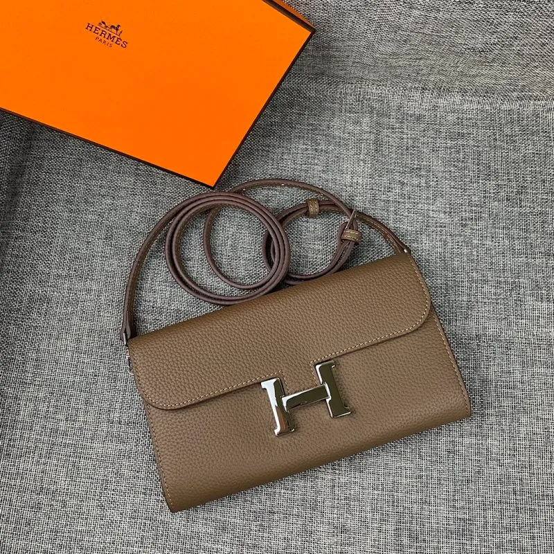 All categories Hermès wallet (Hermès) Hermès 9852 leather silver buckle