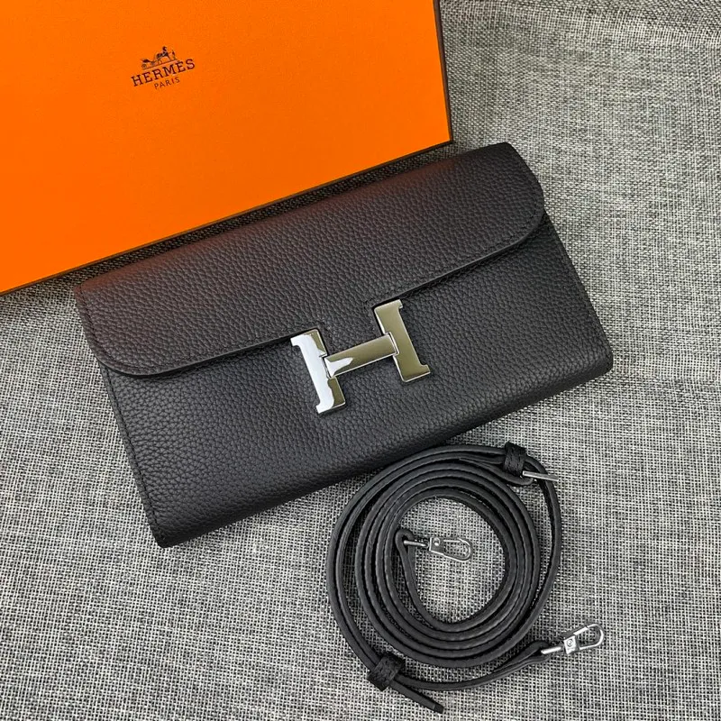 All categories Hermès wallet (Hermès) Hermès 9852 leather silver buckle