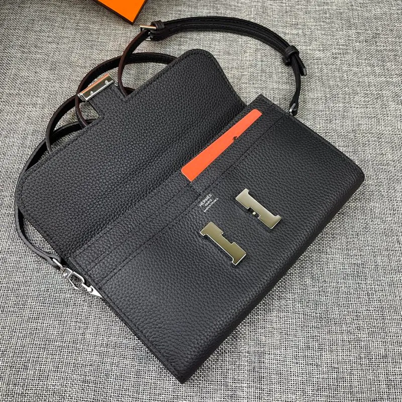 All categories Hermès wallet (Hermès) Hermès 9852 leather silver buckle