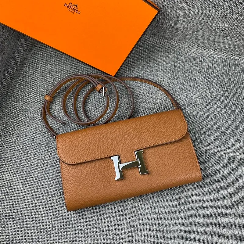 All categories Hermès wallet (Hermès) Hermès 9852 leather silver buckle