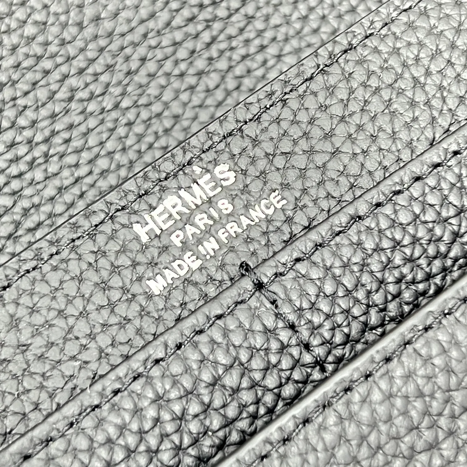 All categories Hermès wallet (Hermès) Hermès 539 pebbled silver buckle