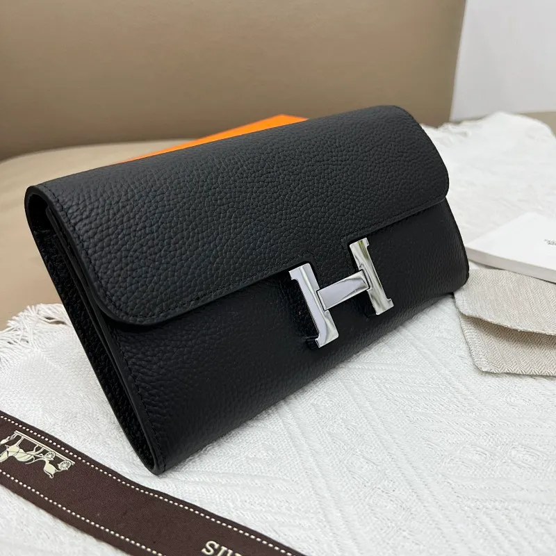 All categories Hermès wallet (Hermès) Hermès 539 pebbled silver buckle