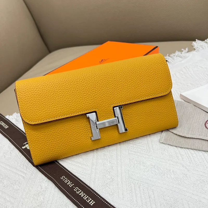 All categories Hermès wallet (Hermès) Hermès 539 pebbled silver buckle