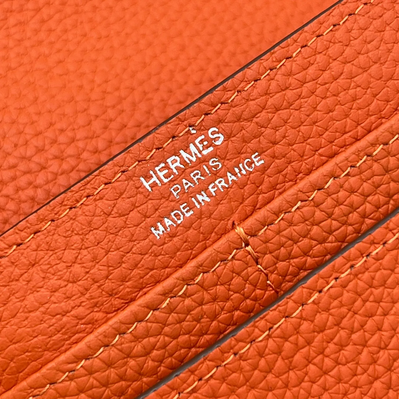All categories Hermès wallet (Hermès) Hermès 537 pebbled silver buckle
