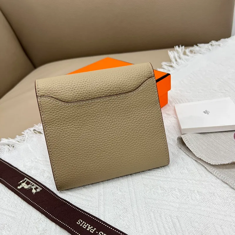 All categories Hermès wallet (Hermès) Hermès 537 pebbled silver buckle