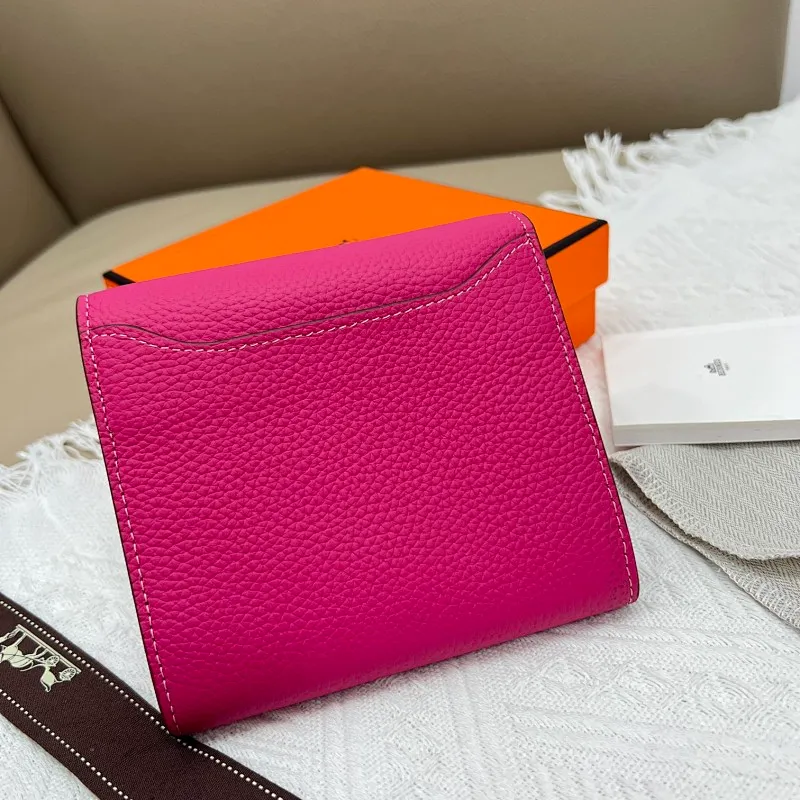 All categories Hermès wallet (Hermès) Hermès 537 pebbled silver buckle