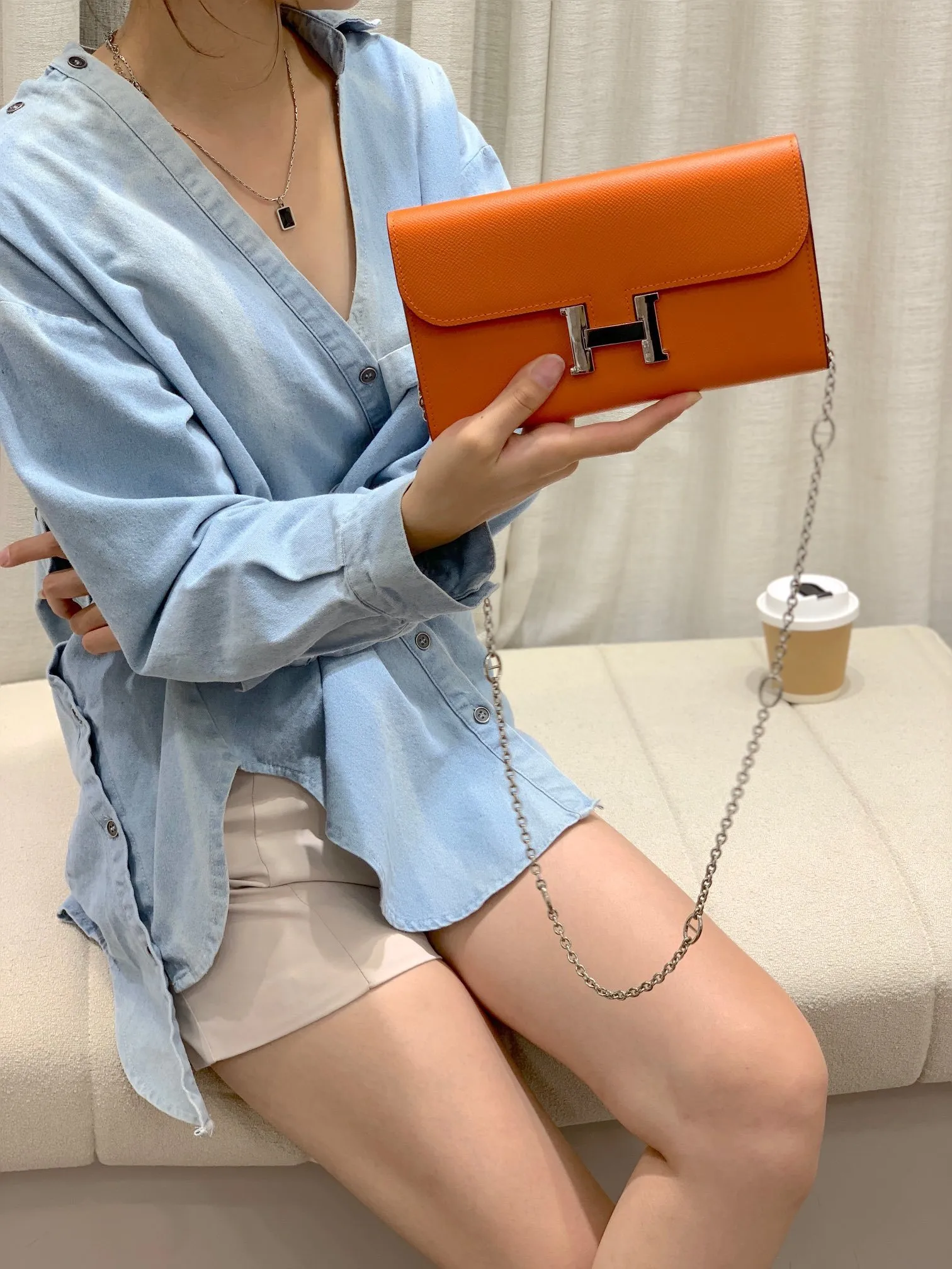 All Categories Hermès Wallet (Hermès) Hermès 539-1 Palm Print