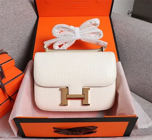 All Categories Official Website "Brand Women's Bags" Women's Bags 💙 Hermes 2022 Official New Hermes Constance Stewardess Bag Wholesale Crocodile Skin Full Pure Steel Plated Hardware Buckle 58003350 High Quality Size: 23-6-17CM