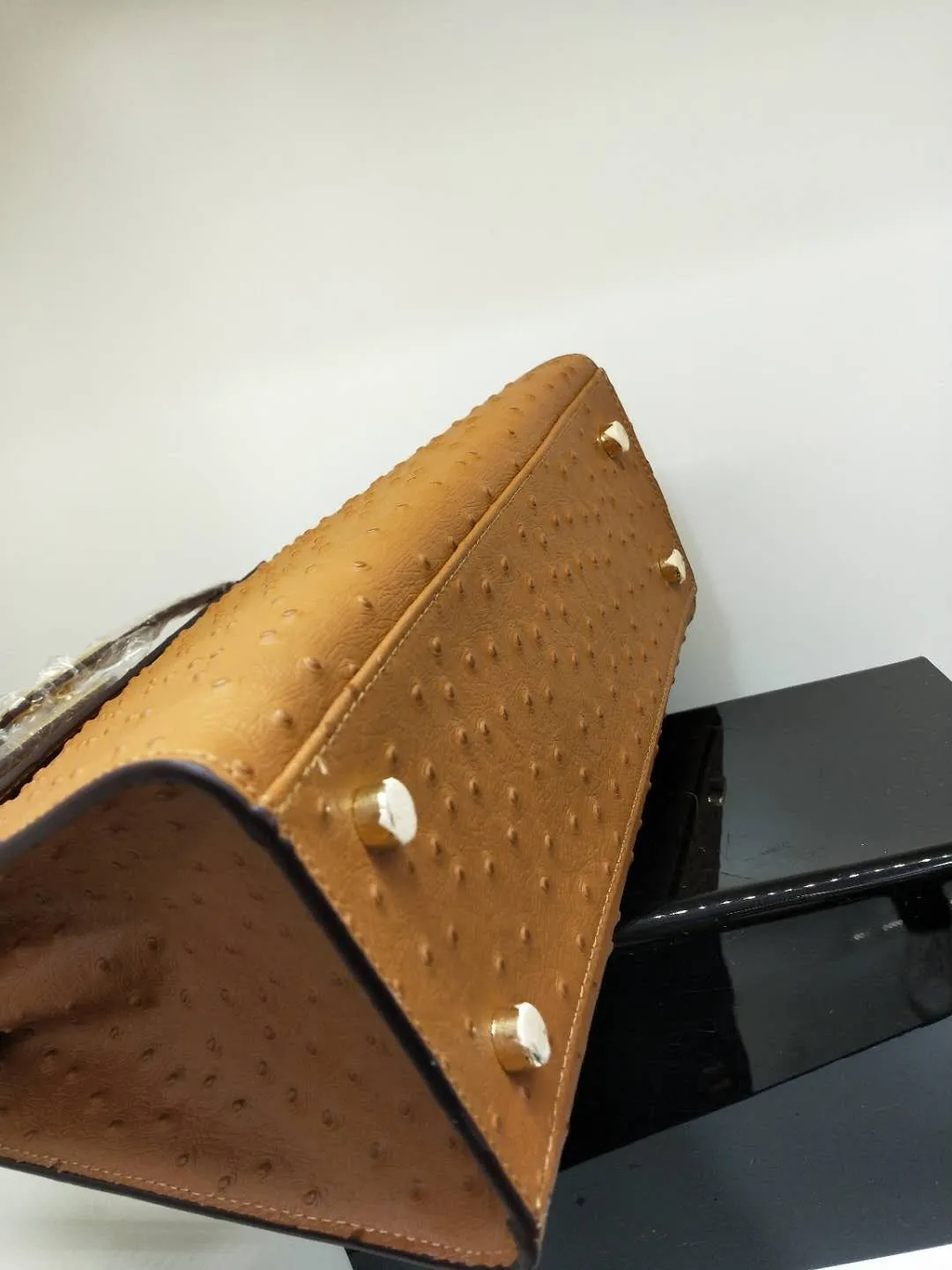 720💰🎉🎉🎉Kelly style ostrich pattern cowhide has arrived, picture color, size: 28X12X21.5. Can be carried cross-body, fine workmanship, [seduce][seduce][rose][rose][coffee][coffee]