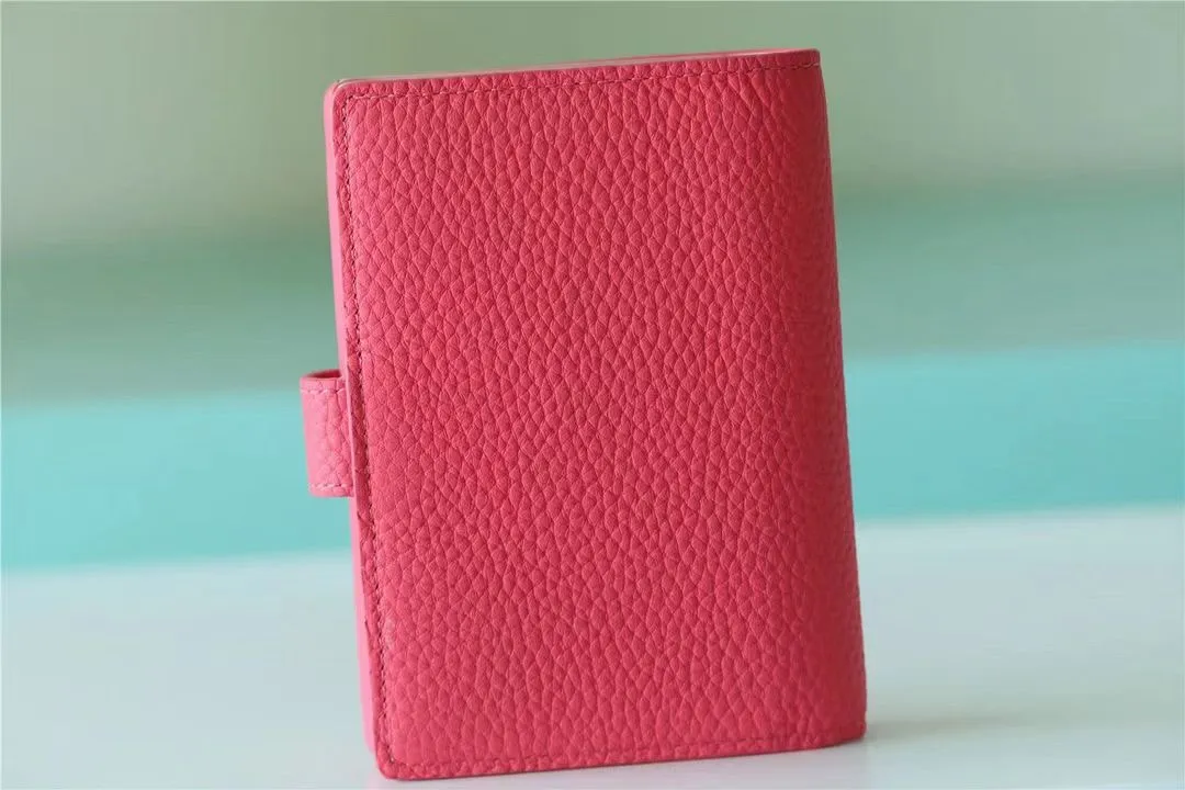 P150💰M81561 black m82198 light coffee m82461 rose red m82144 pink full leather pebbled lockme leather buckle Hermès short suit clip two-fold short wallet coin purse combination picture collection oo [handshake] [handshake]