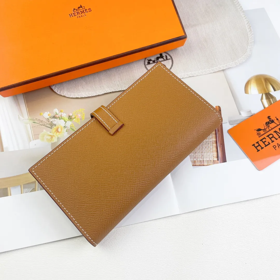 HERMES new model 💰280 New H Passant Toutenmainte Epsom calfskin long wallet Model: 953 - Sheath "H passant" opening and closing - Zippered coin purse - Pocket with original OEM code inside - Metal texture: palladium plated Dimensions: Length 17.5 × Width 9 cm
