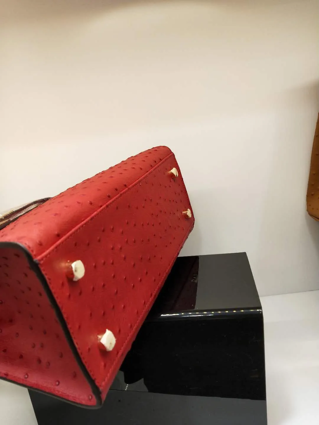 720💰🎉🎉🎉Kelly style ostrich pattern cowhide has arrived, picture color, size: 28X12X21.5. Can be carried cross-body, fine workmanship, [seduce][seduce][rose][rose][coffee][coffee]
