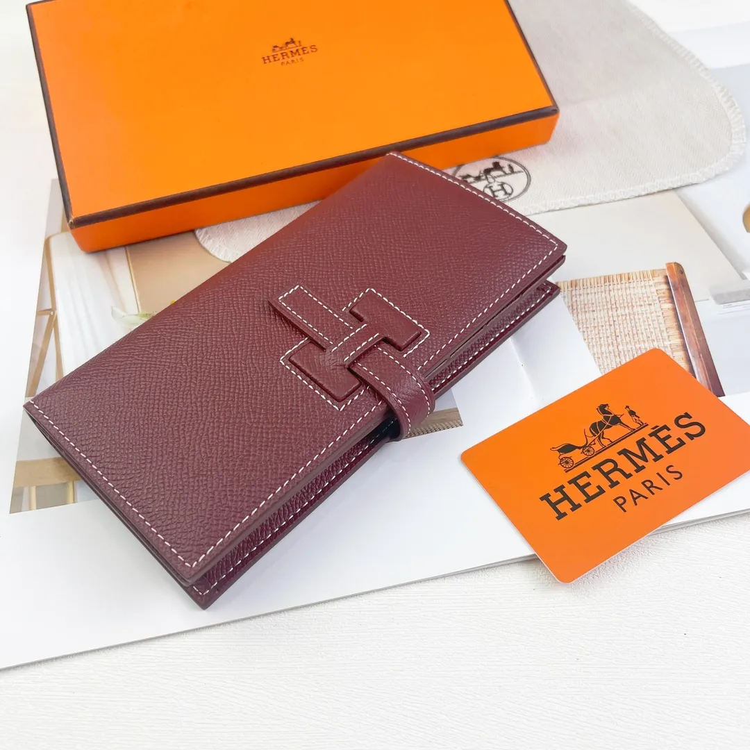 HERMES new model 💰280 New H Passant Toutenmainte Epsom calfskin long wallet Model: 953 - Sheath "H passant" opening and closing - Zippered coin purse - Pocket with original OEM code inside - Metal texture: palladium plated Dimensions: Length 17.5 × Width 9 cm
