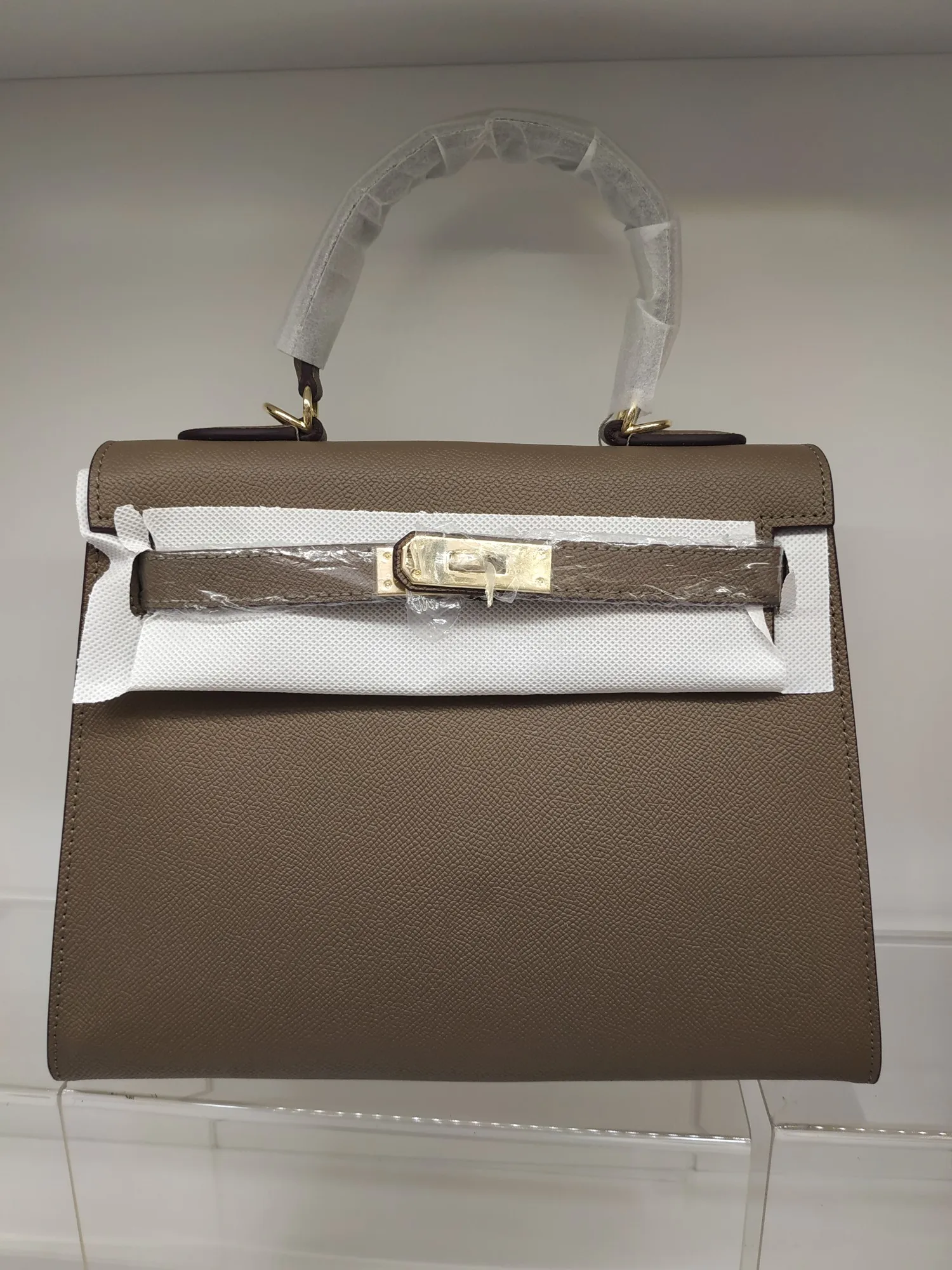 P640/P680💰Kelly palm print🦎🦎Upgraded matching hardware🐂🐂Perfect version [strong][strong][strong] Shoulder strap exclusive matching logo hot stamping🐂🐂🐂 (Hermès) Kelly logo clear [strong][strong] Internet celebrity hot style, size: 25-19-7.5, 28-22-10cm