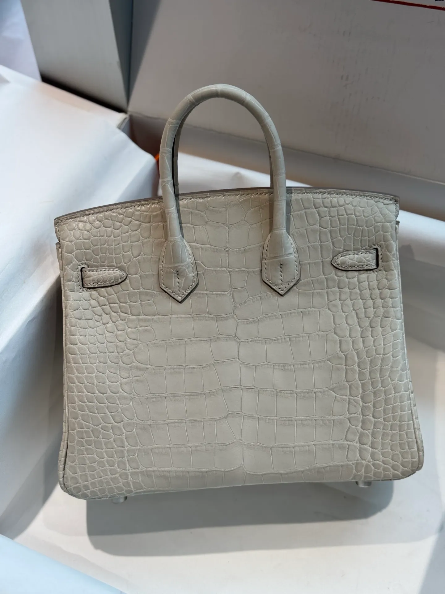 All categories Hermès women's bags (Hermès) Hermès 25 Glacier White