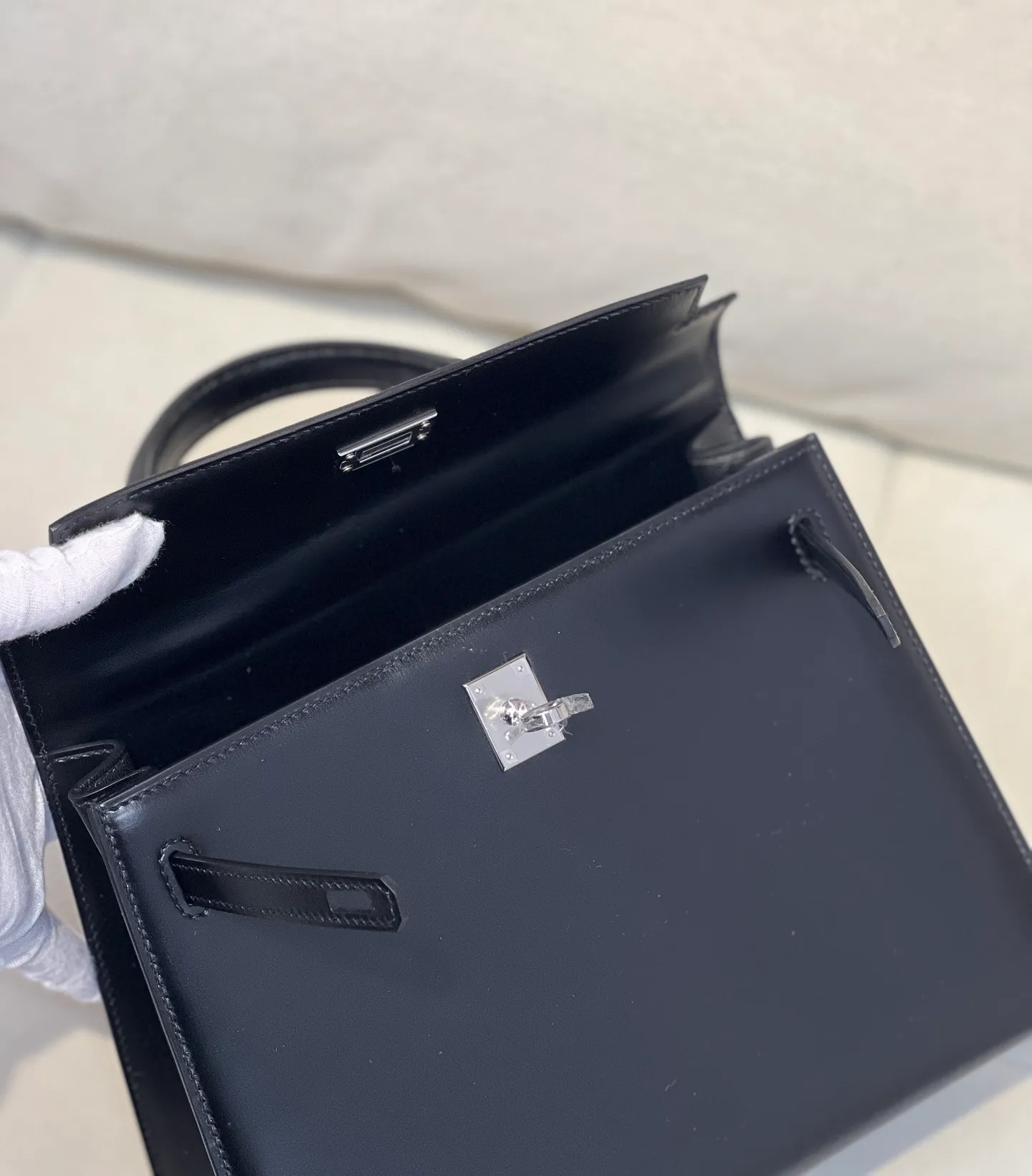All categories Hermès women's bags (Hermès) Hermès KL25 black silver