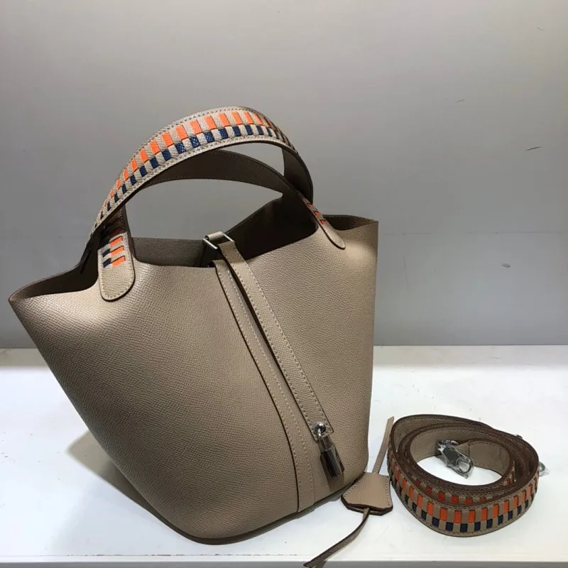 All Categories Official Website "Brand Women's Bags" Women's Bags 💙 Hermes 2024 Official Website New Hermes Epsom Palm Print Vegetable Basket