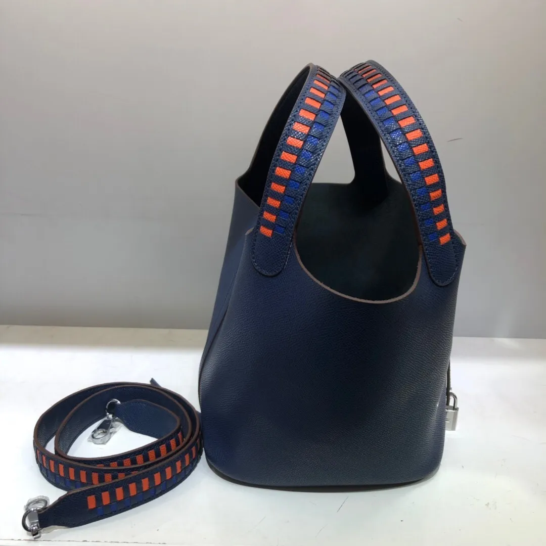 All Categories Official Website "Brand Women's Bags" Women's Bags 💙 Hermes 2024 Official Website New Hermes Epsom Palm Print Vegetable Basket