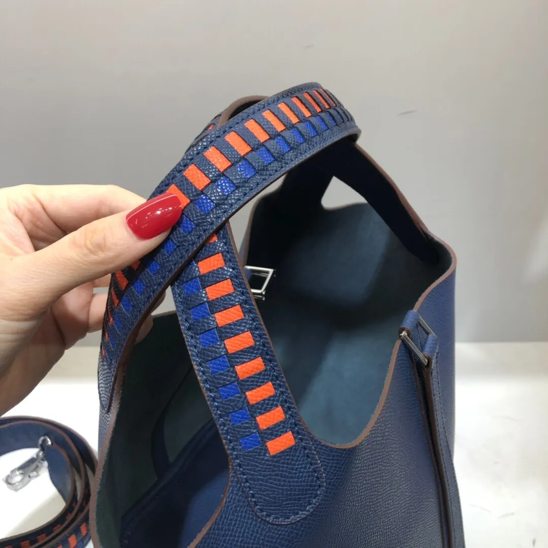 All Categories Official Website "Brand Women's Bags" Women's Bags 💙 Hermes 2024 Official Website New Hermes Epsom Palm Print Vegetable Basket