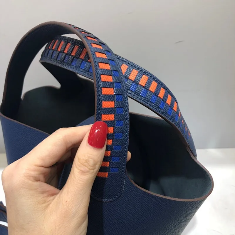 All Categories Official Website "Brand Women's Bags" Women's Bags 💙 Hermes 2024 Official Website New Hermes Epsom Palm Print Vegetable Basket