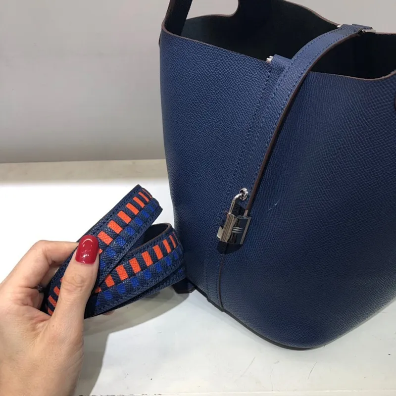 All Categories Official Website "Brand Women's Bags" Women's Bags 💙 Hermes 2024 Official Website New Hermes Epsom Palm Print Vegetable Basket