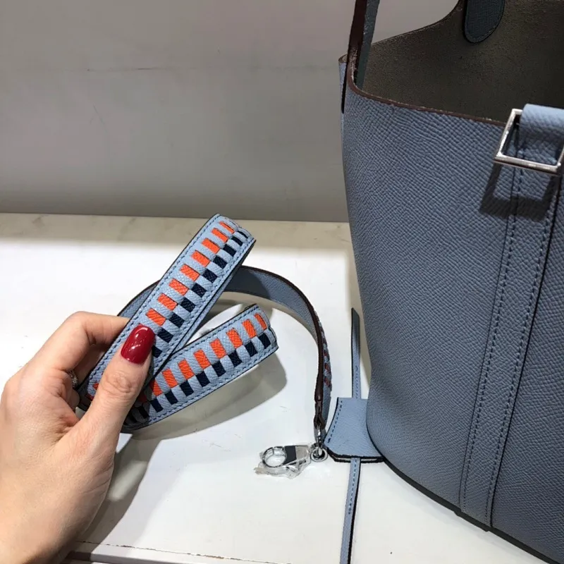 All Categories Official Website "Brand Women's Bags" Women's Bags 💙 Hermes 2024 Official Website New Hermes Epsom Palm Print Vegetable Basket