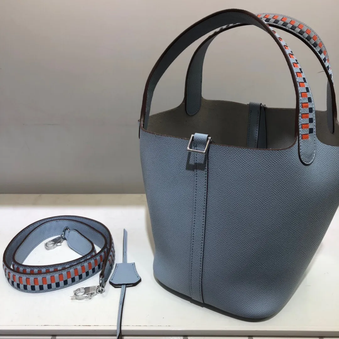 All Categories Official Website "Brand Women's Bags" Women's Bags 💙 Hermes 2024 Official Website New Hermes Epsom Palm Print Vegetable Basket