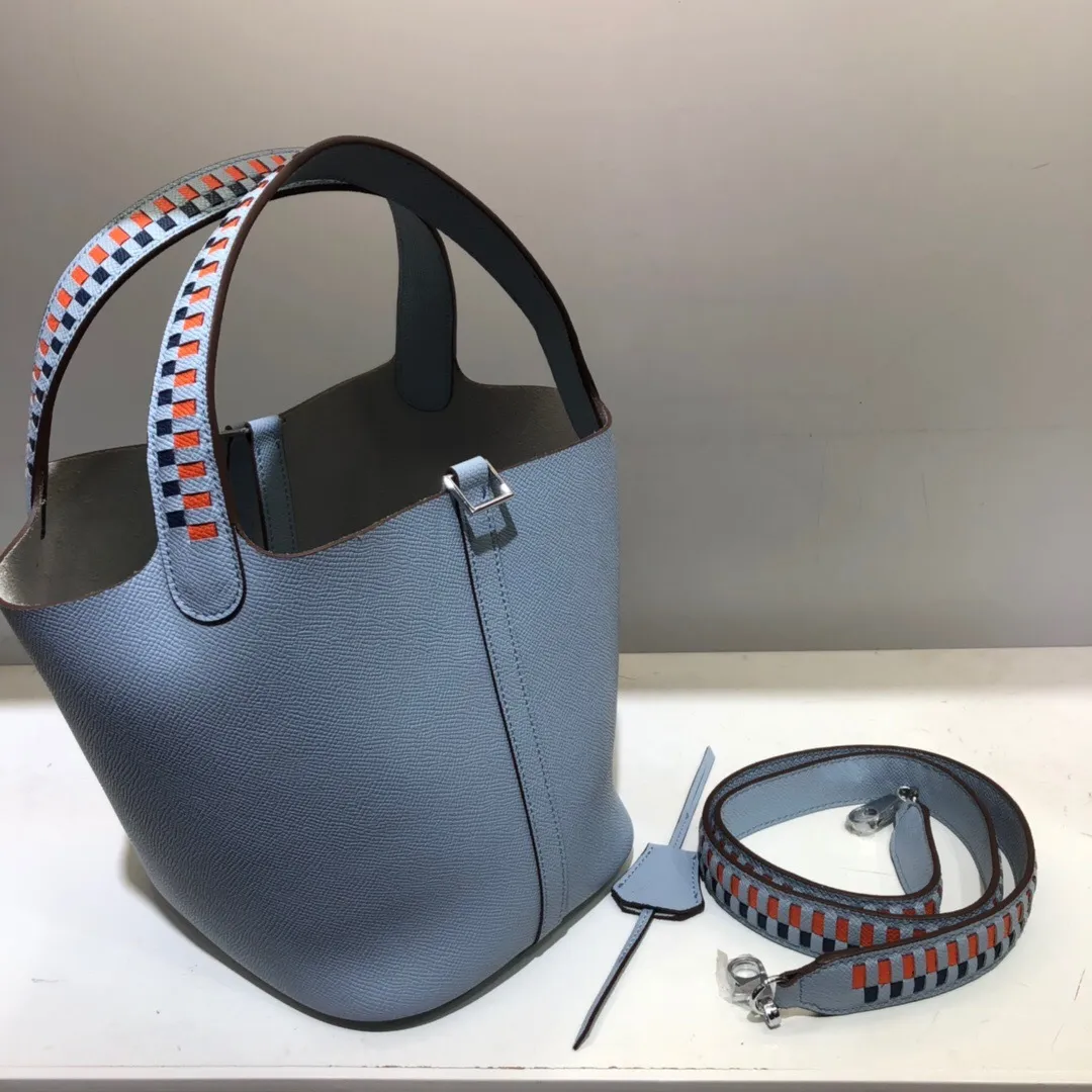 All Categories Official Website "Brand Women's Bags" Women's Bags 💙 Hermes 2024 Official Website New Hermes Epsom Palm Print Vegetable Basket