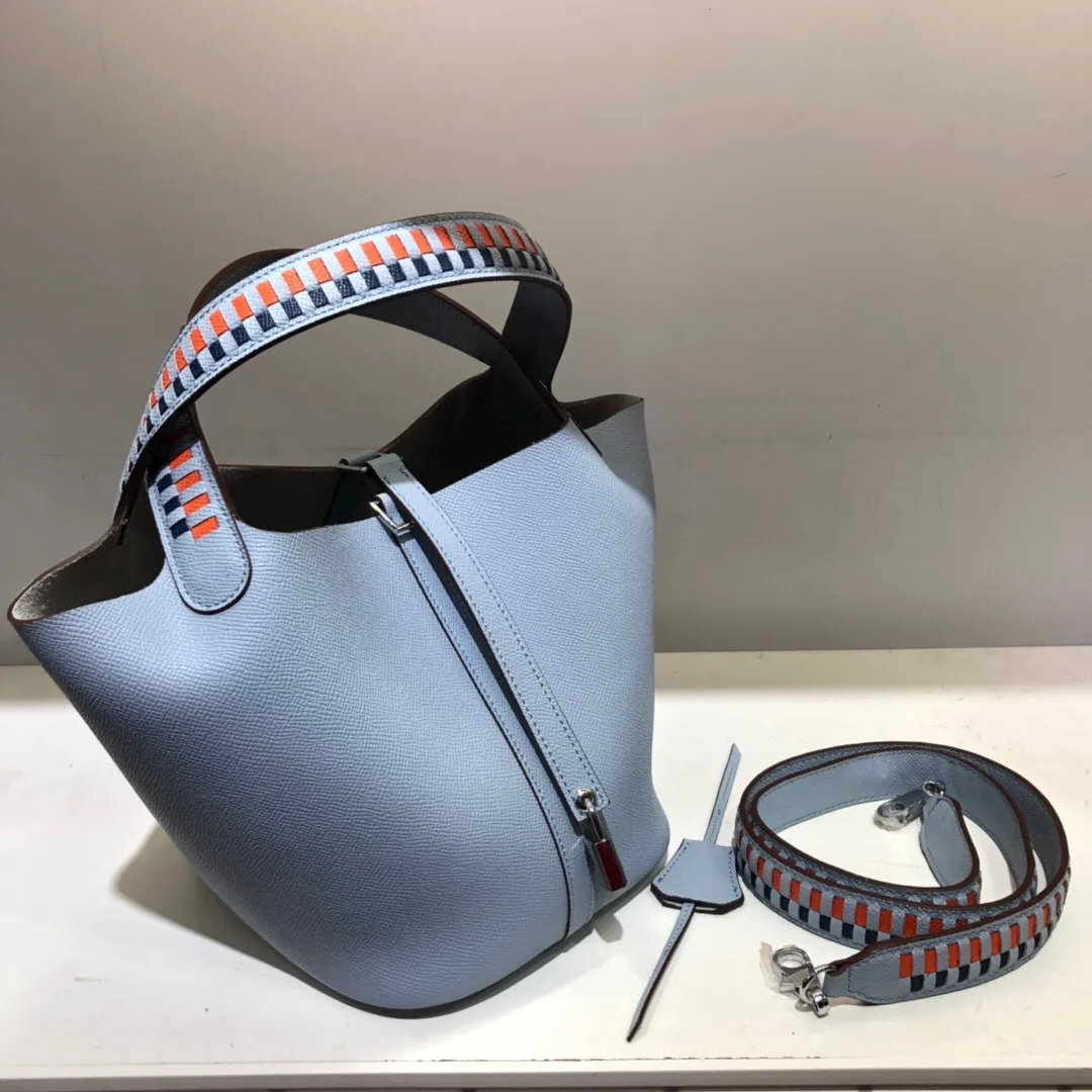 All Categories Official Website "Brand Women's Bags" Women's Bags 💙 Hermes 2024 Official Website New Hermes Epsom Palm Print Vegetable Basket