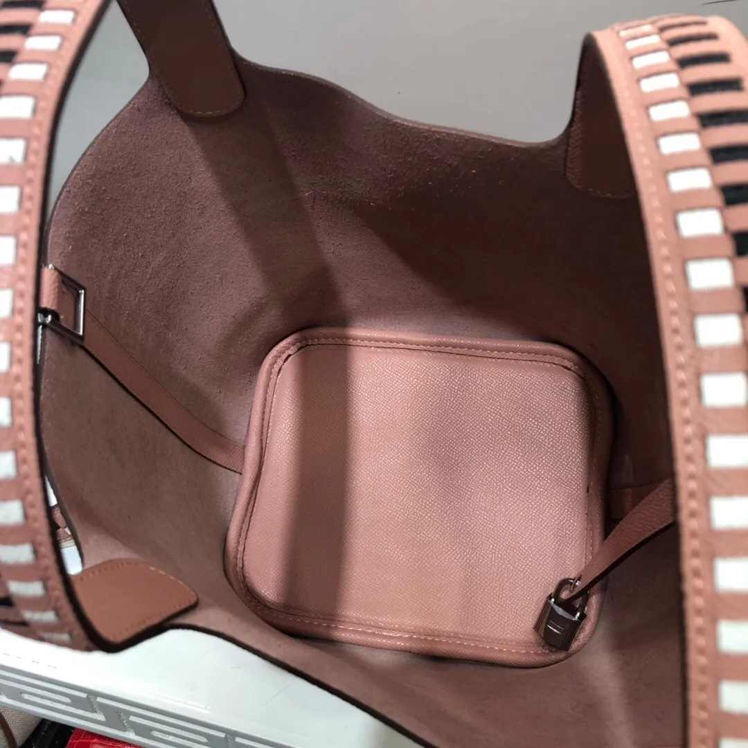 All Categories Official Website "Brand Women's Bags" Women's Bags 💙 Hermes 2024 Official Website New Hermes Epsom Palm Print Vegetable Basket