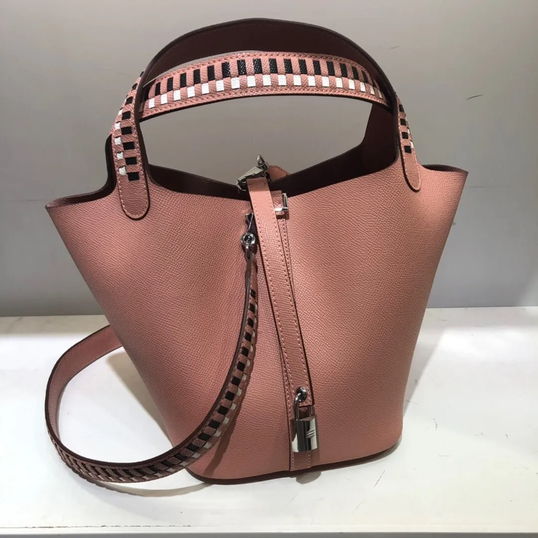 All Categories Official Website "Brand Women's Bags" Women's Bags 💙 Hermes 2024 Official Website New Hermes Epsom Palm Print Vegetable Basket