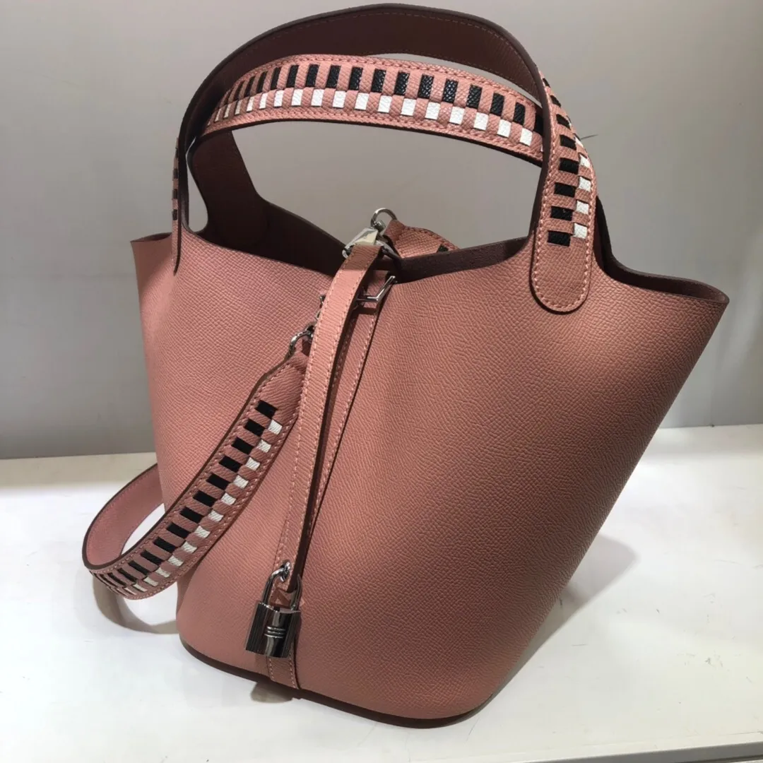 All Categories Official Website "Brand Women's Bags" Women's Bags 💙 Hermes 2024 Official Website New Hermes Epsom Palm Print Vegetable Basket