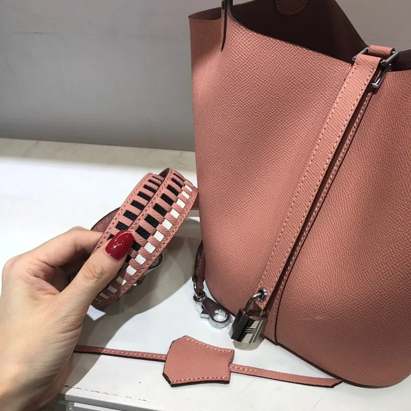 All Categories Official Website "Brand Women's Bags" Women's Bags 💙 Hermes 2024 Official Website New Hermes Epsom Palm Print Vegetable Basket