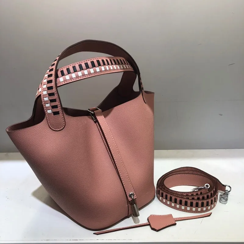 All Categories Official Website "Brand Women's Bags" Women's Bags 💙 Hermes 2024 Official Website New Hermes Epsom Palm Print Vegetable Basket